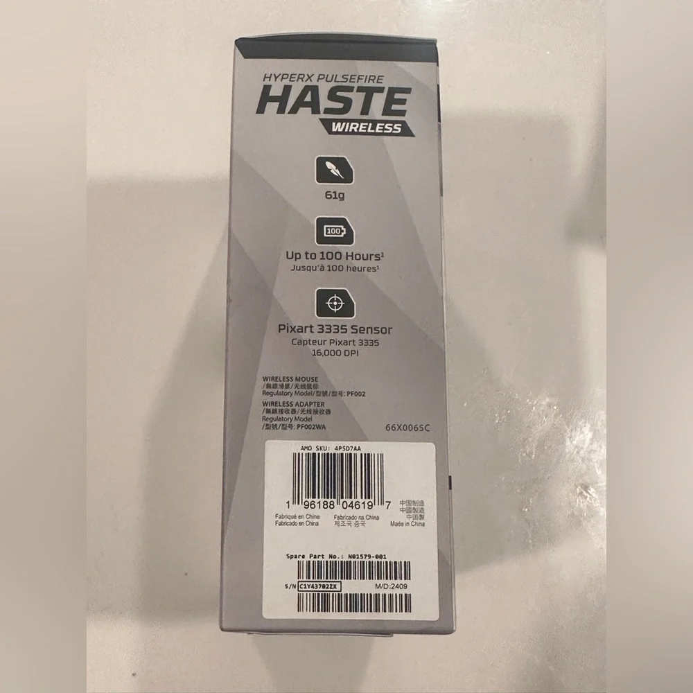 HyperX Pulsefire Haste - Wireless Gaming Mouse Brand New​